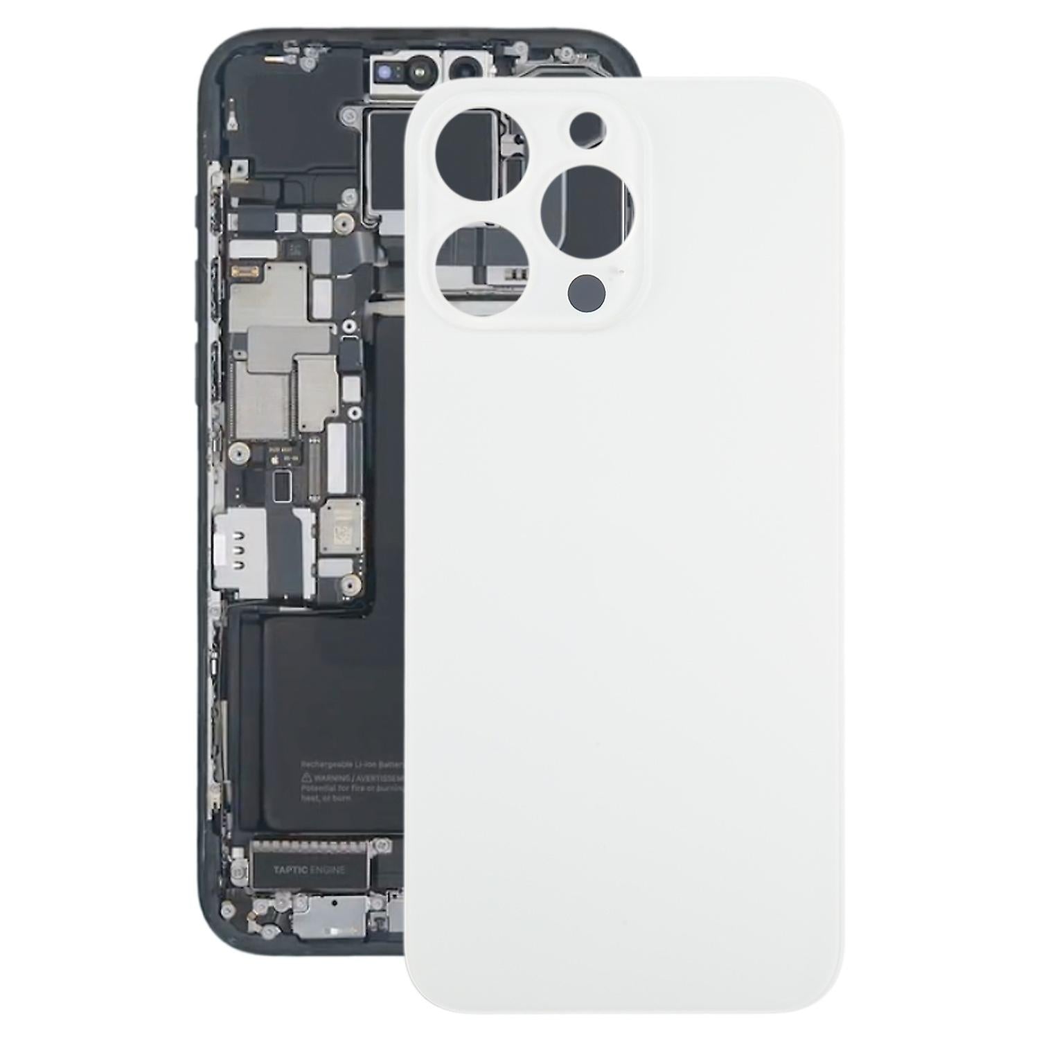 Battery Back Cover With Brackets For Apple iPhone 15 Pro (6.1) White Titanium